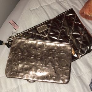 Victoria's Secret Gold Clutch Set